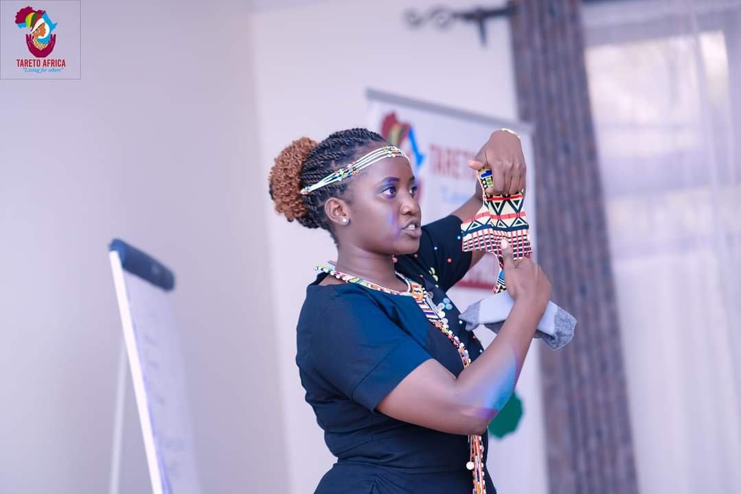 Educational session on menstrual hygiene and period poverty in Kenya